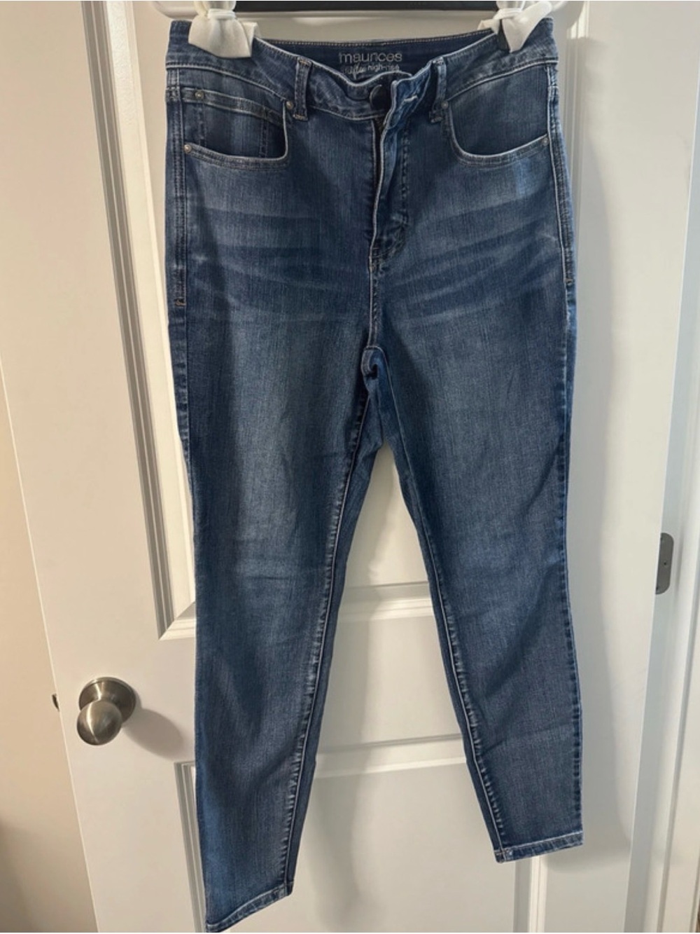 Maurices Medium Wash Skinny Jeans - Blue Denim